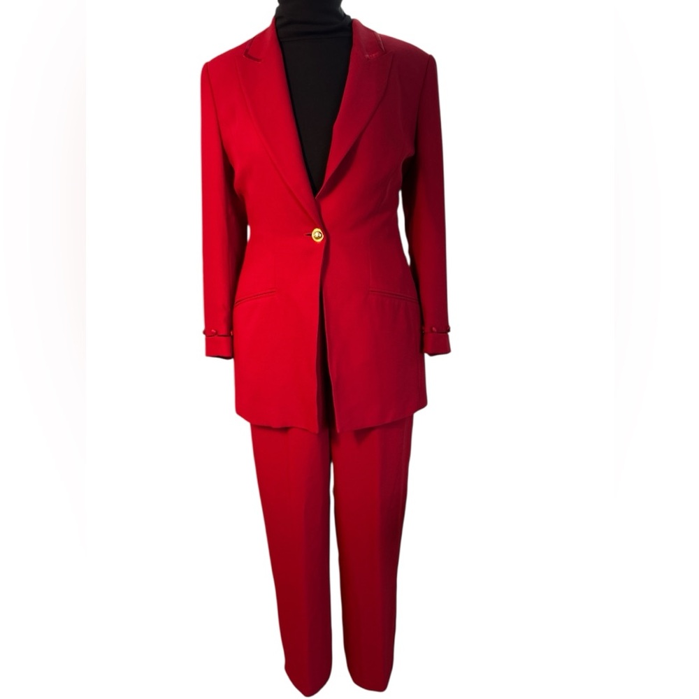 Vintage Mondi Jacket and high waisted suspender trousers